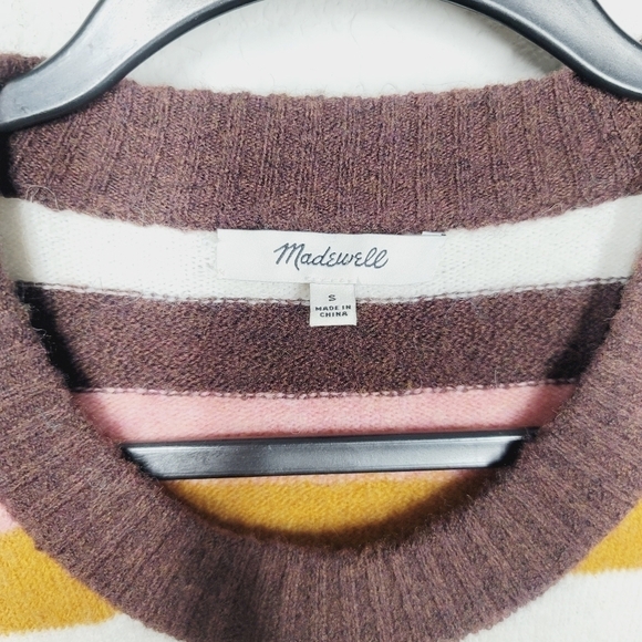 Madewell Calyse Ballon Sleeve Crewneck Pullover Sweater - Picture 5 of 7